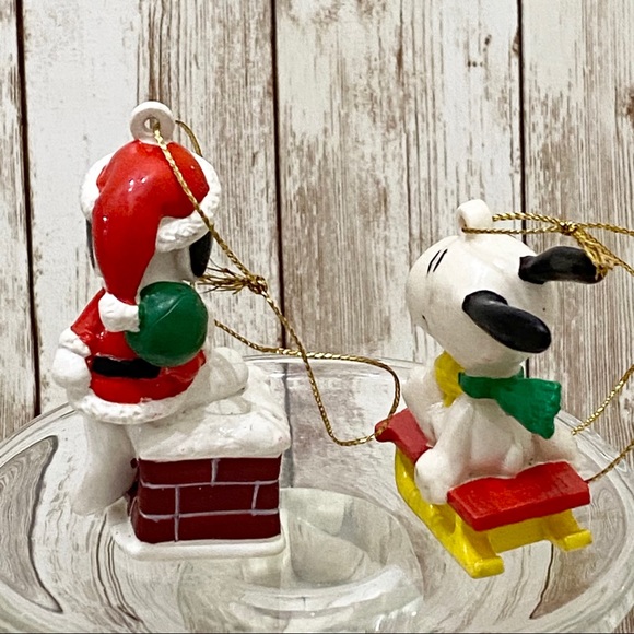 Peanuts Holiday Vintage Snoopy Peanuts Christmas Tree Ornaments Poshmark